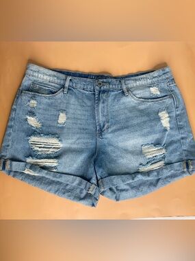 Articles of Society Denim Light Wash Distressed Jean Shorts Women’s Size 31
